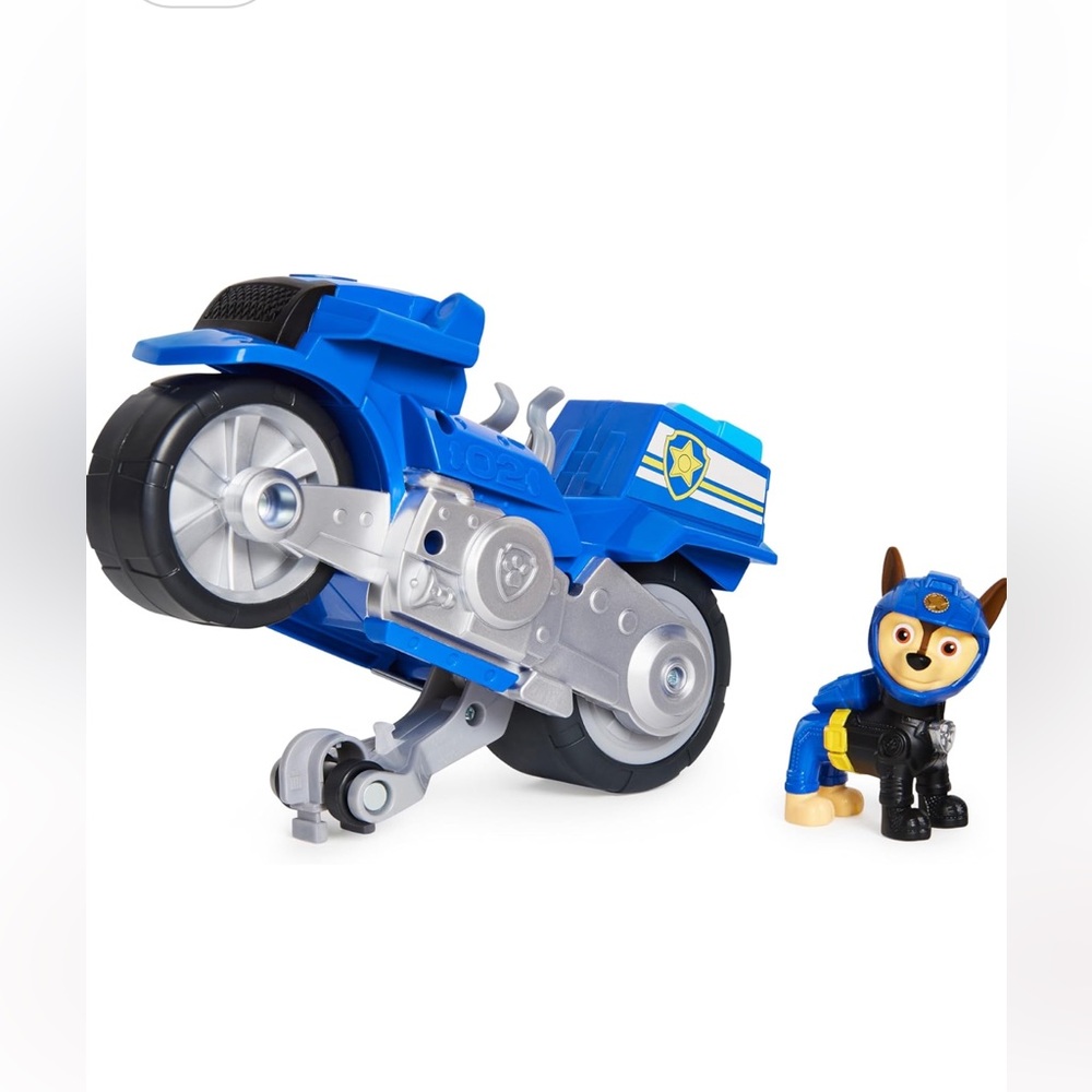 Paw Patrol, Moto Pups Chase’s Deluxe Pull Back Motorcycle Vehicle